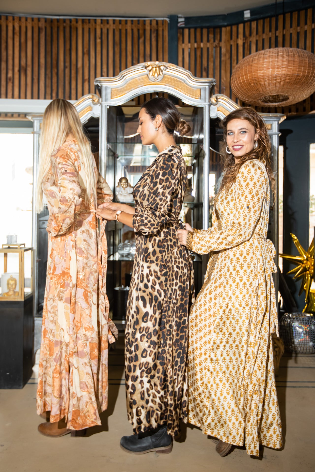 Vestido largo Kimono Akira Animal Print