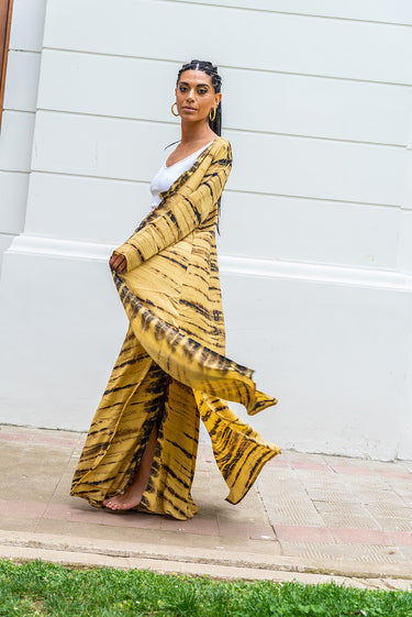 kimono de seda  LUNA TERRA