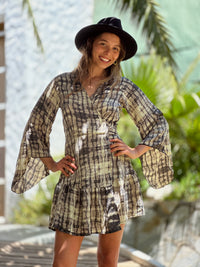 Thumbnail for Vestido corto Mae tie dye