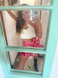 Thumbnail for Falda corta Mini  BAHIA Red