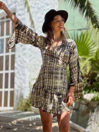 Thumbnail for Vestido corto Mae tie dye