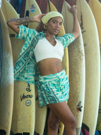 Thumbnail for Conjunto short y blusa Golden