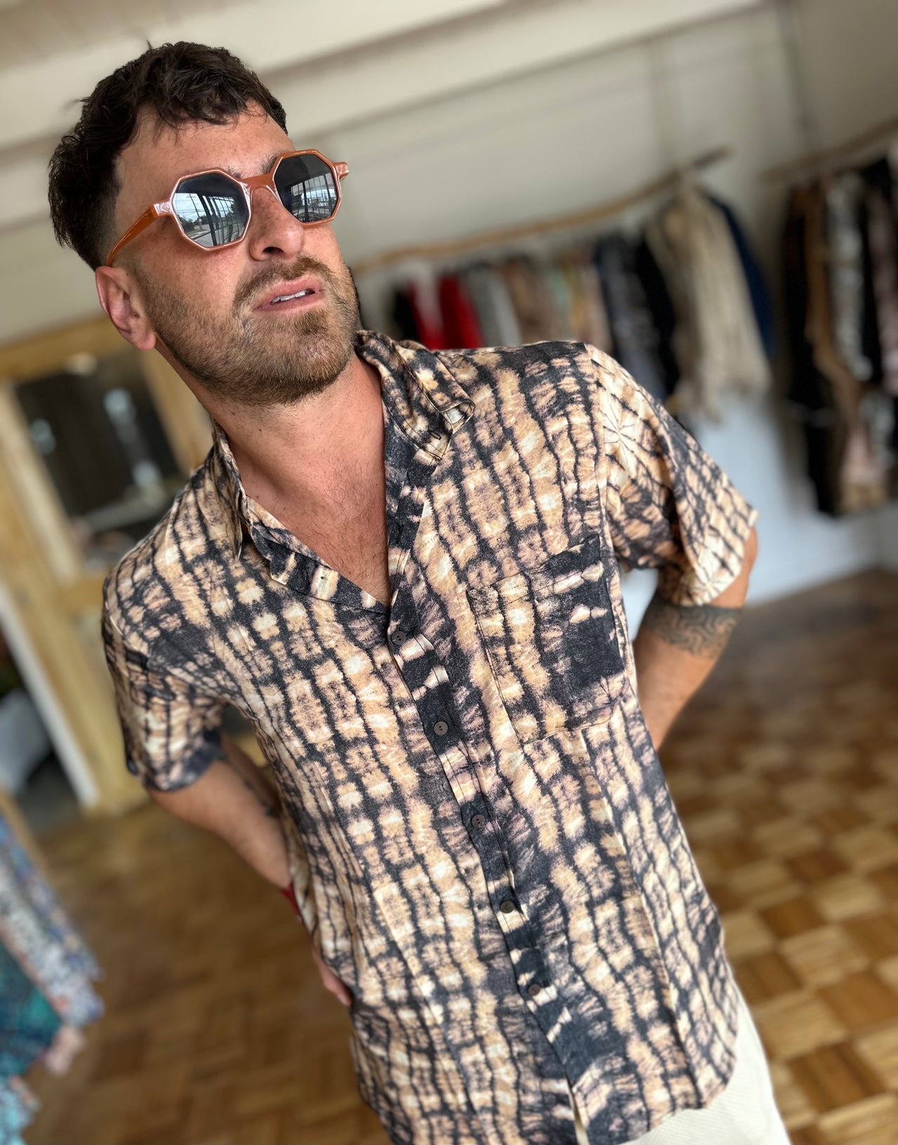 CAMISA DE SEDA HOMBRE BATIK