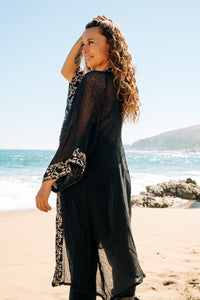 Thumbnail for Kimono Boho Negro
