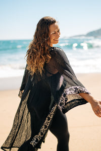 Thumbnail for Kimono Boho Negro