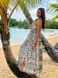 Thumbnail for Vestido Largo Africa Print