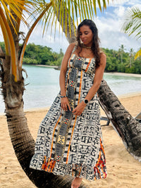Thumbnail for Vestido Largo Africa Print