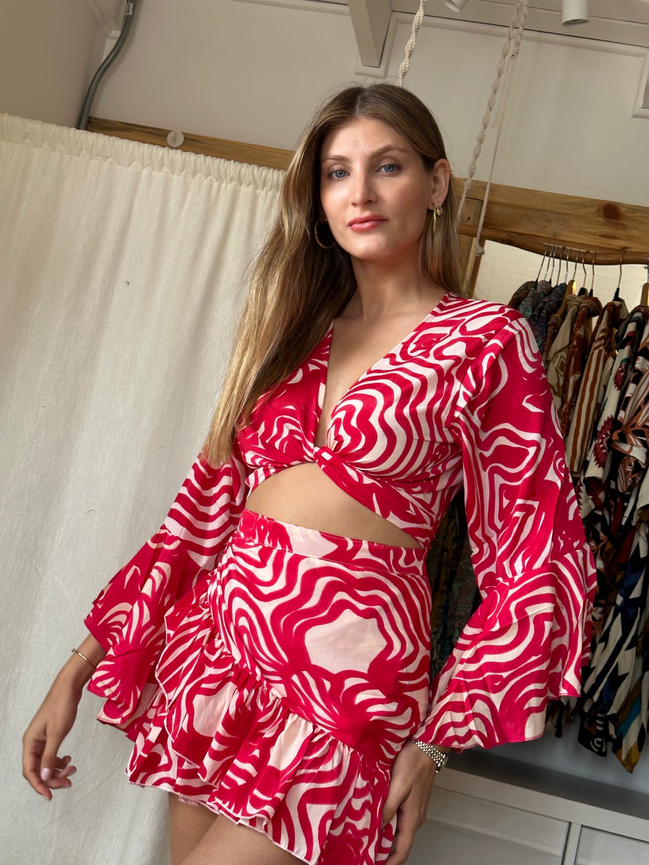 Falda corta Mini  BAHIA Red