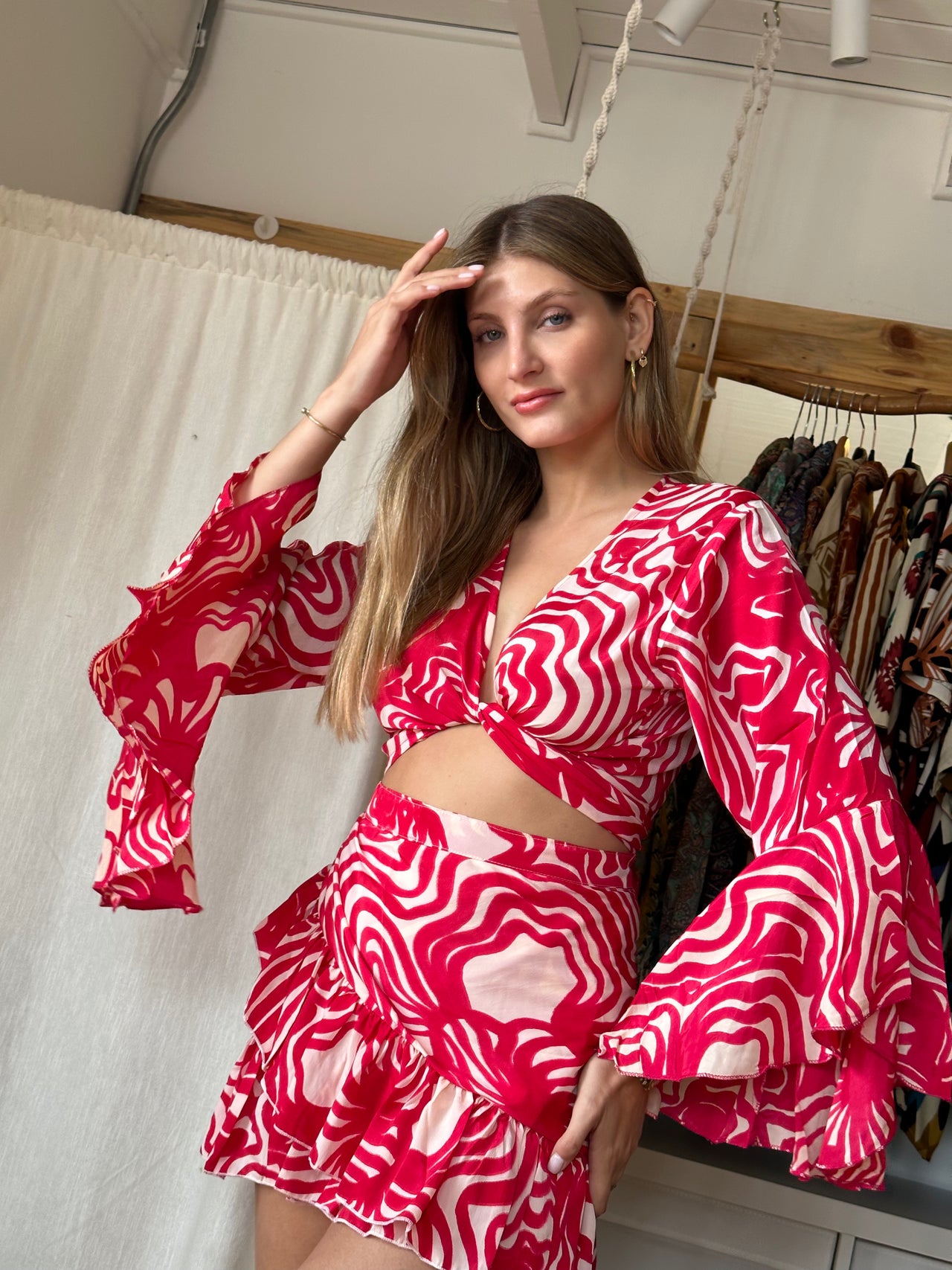 Falda corta Mini  BAHIA Red