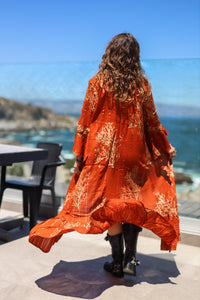 Thumbnail for Kimono Emperatriz Coral Terracota
