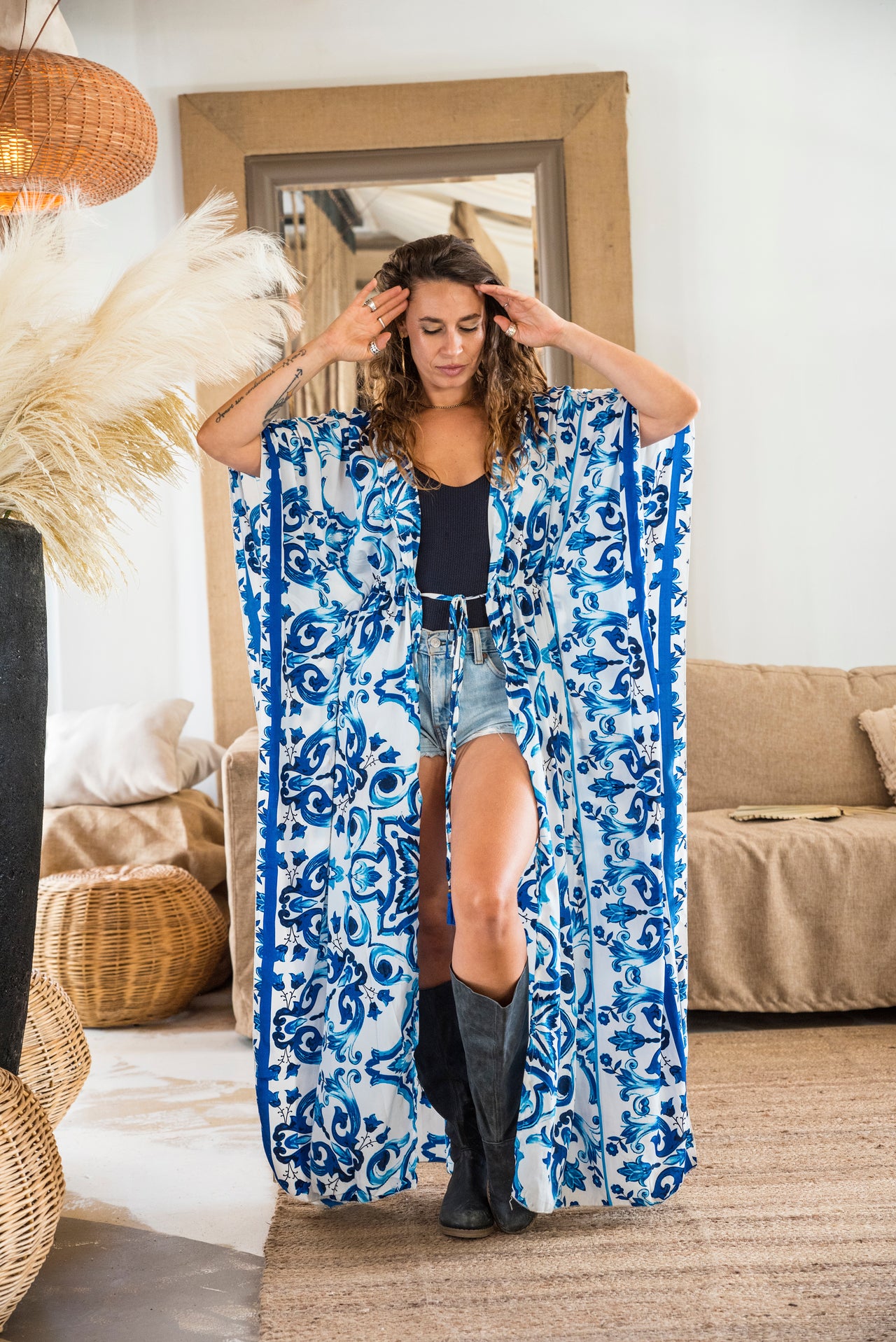 Kimono de seda Shakti