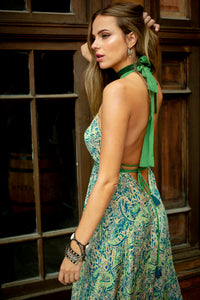 Thumbnail for Vestido  Dharma Green Silver