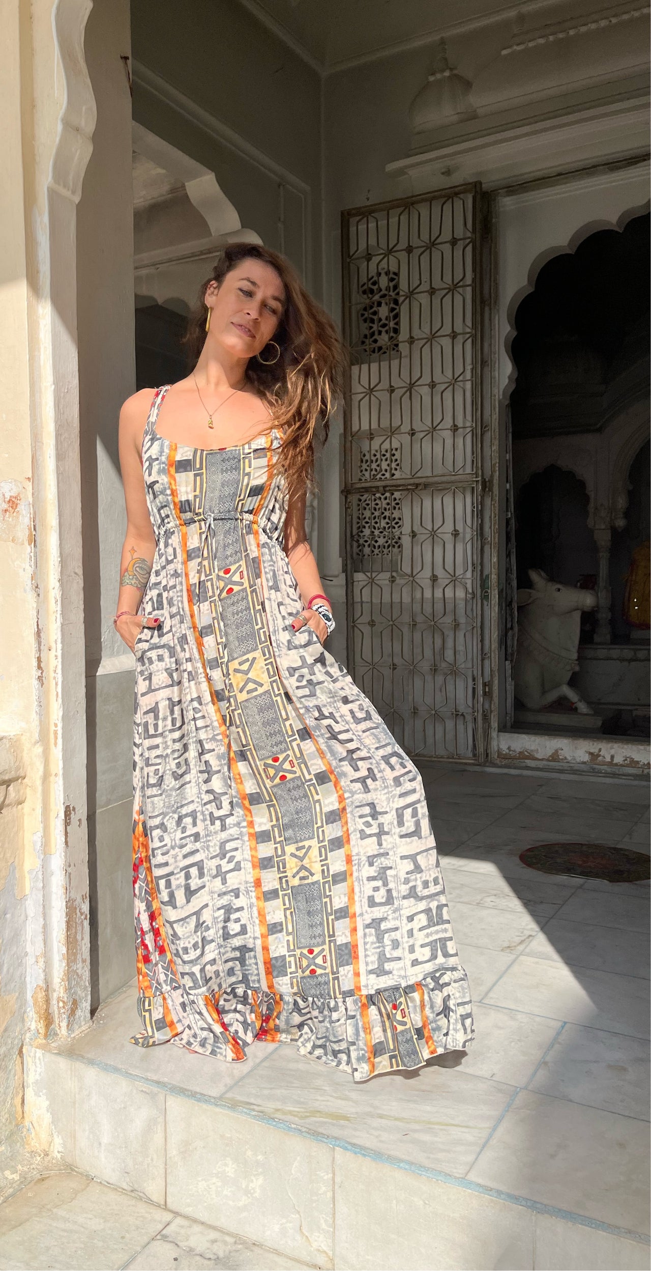 Vestido Largo Africa Print