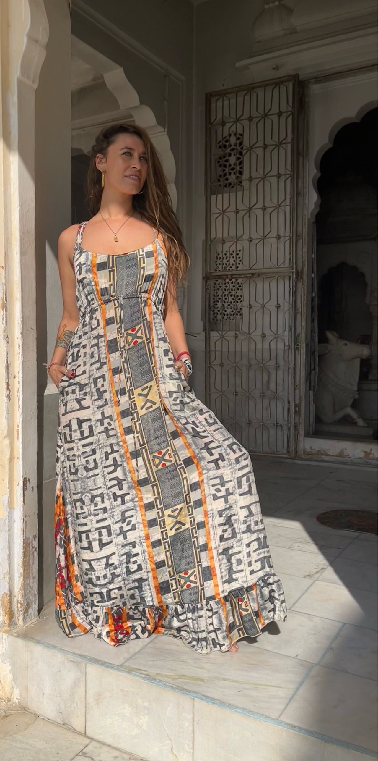 Vestido Largo Africa Print